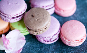 Macaron-leivoksia.