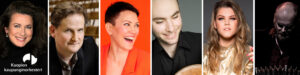 Lilli Paasikivi, Olli Mustonen, Mari Palo, Jakob Koranyi, Saara Aalto ja Henrik Sandås.